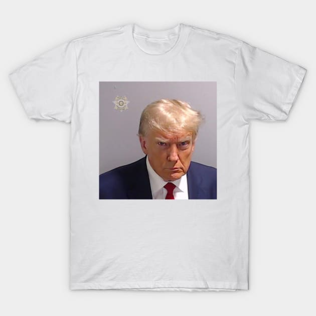 Donald Trump Fulton County Georgia Mugshot 2023 T-Shirt by MAR-A-LAGO RAIDERS